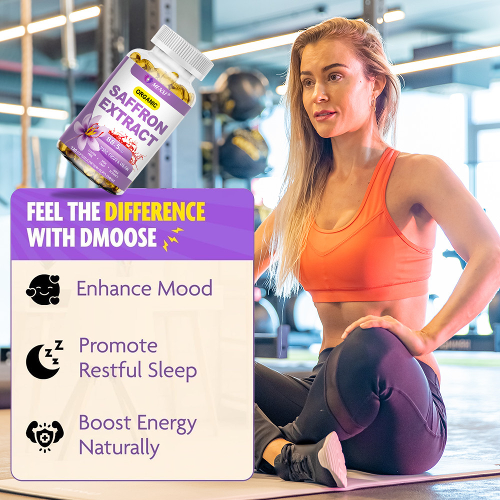 Saffron Extract 120 Capsules – 88.5mg Stress Relief & Mood Support Antioxidant