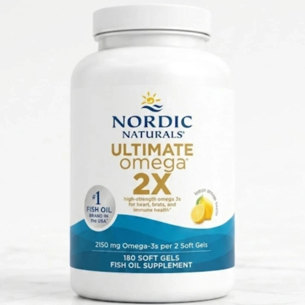 3 Pack Nordic Naturals Ultimate Omega 2X, Vitamin D3 Lemon/Flavor 2150mg,New-USA