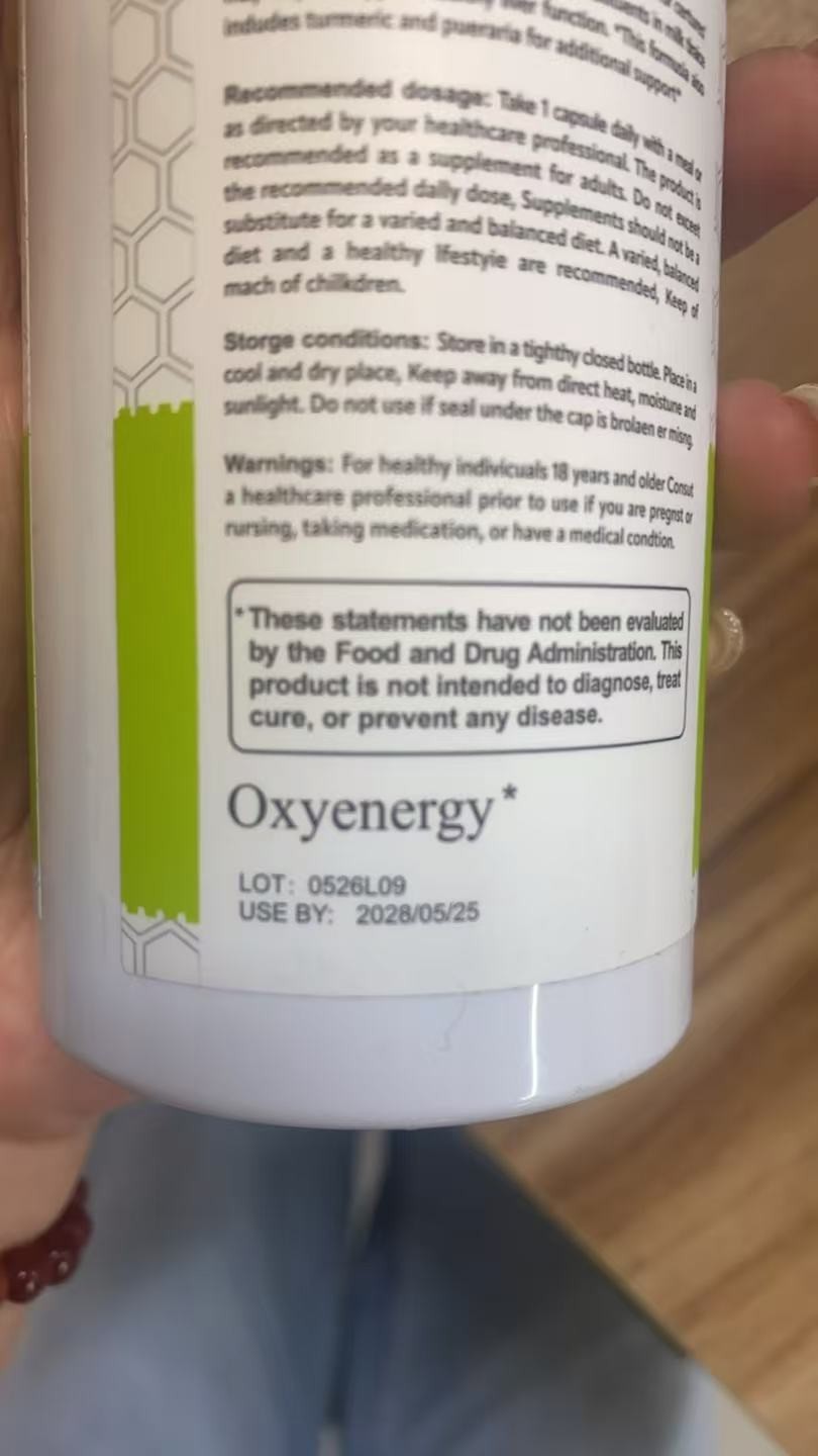 Oxyenergy Milk Thistle Liver Detox & Colon Cleanse,Natural Liver Health Support