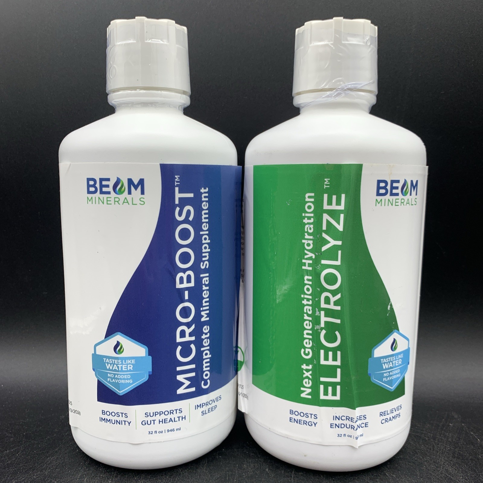 NEW – Beam Minerals Micro-boost And Electrolyze Set 32 Fl Oz