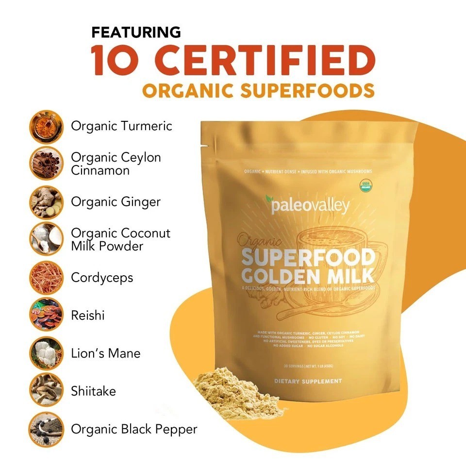 Superfood Golden Milk – Free Shipping – EXP 2027+