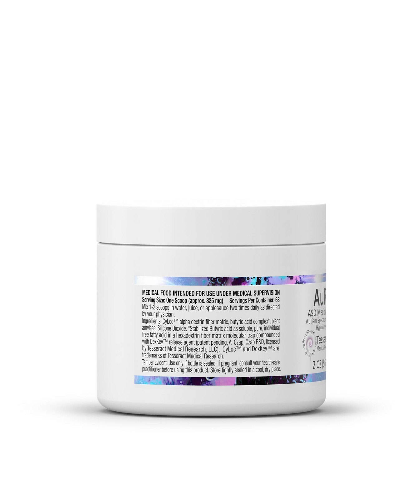 AuRx Autism Spectrum Medical Food Powder to Support Gut Health, Stabilized Bu…