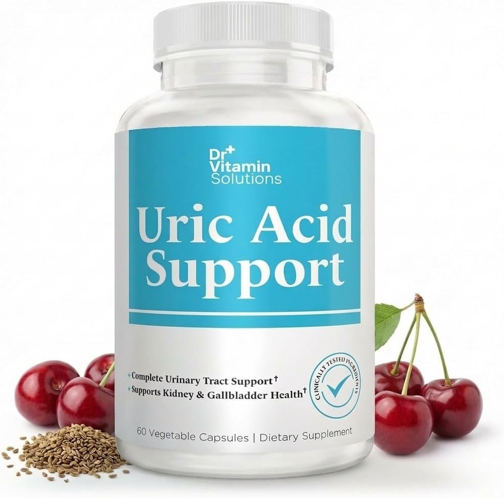 Dr Vitamin Uric Acid Support – Tart Cherry, Cranberry + Pomegranate. EXP-01/2028
