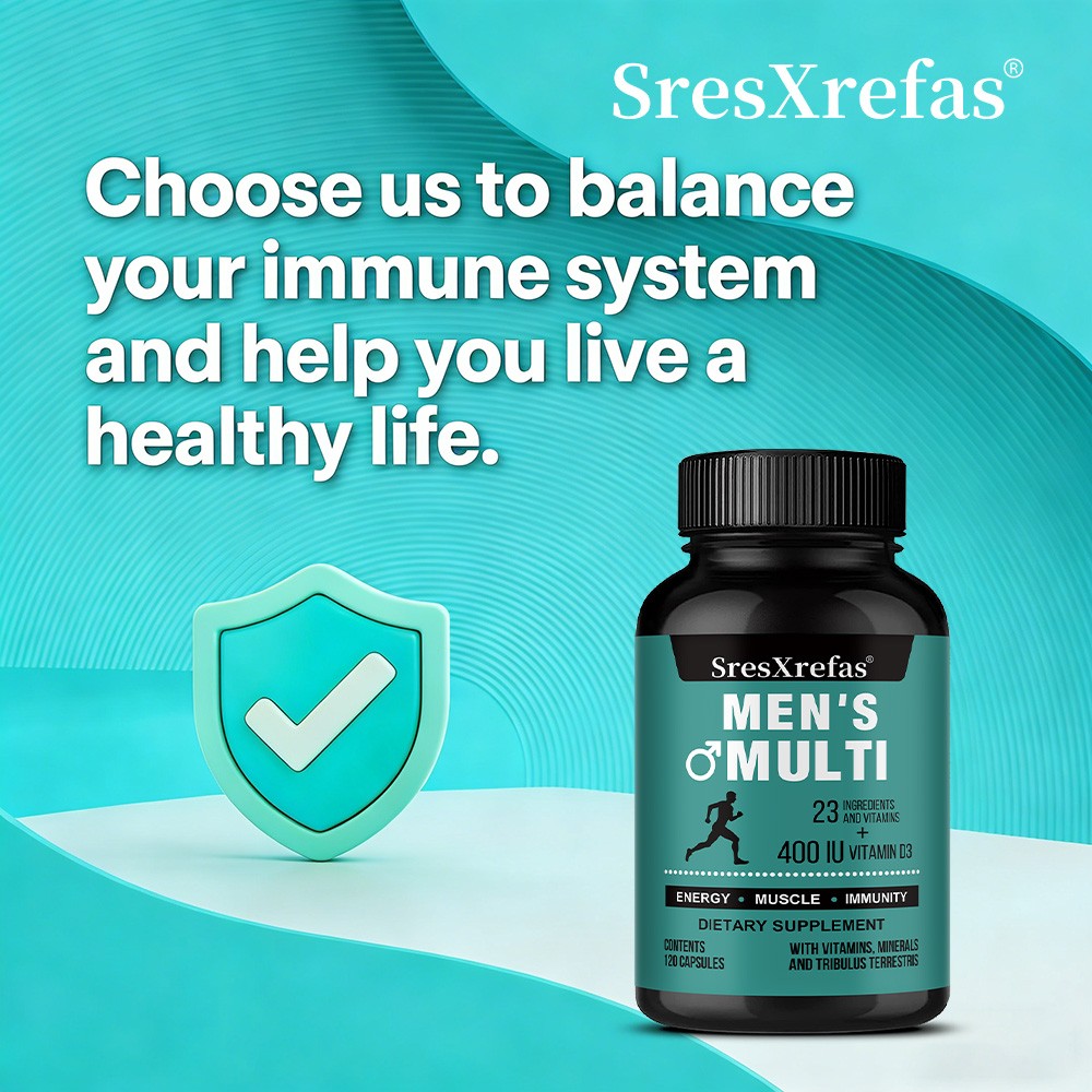Daily Men’S Multivitamin Supplement Muscle Endurance Health 30/60/120 Capsules