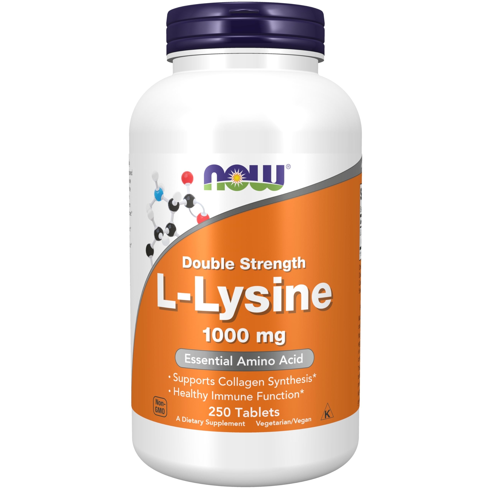 Double Strength Vegan Lysine 250 Count Essential Amino Acid Supplement