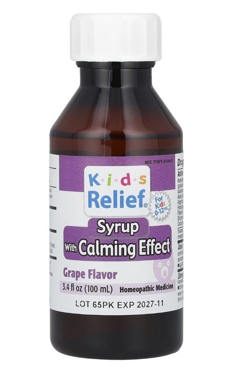 Kids Relief®, Syrup with Calming Effect, Grape, 3.4 fl oz (100 ml) exp 11/27