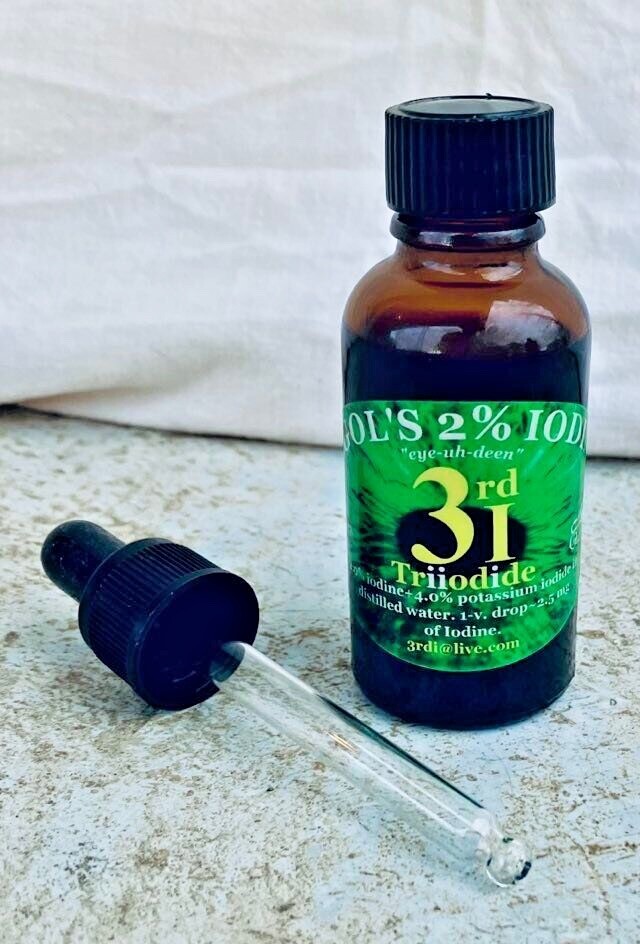 2% Lugol’s Formula 3rd-iSolutions Iodine 15ml, 30ml, 60ml, 500ml, 1000ml