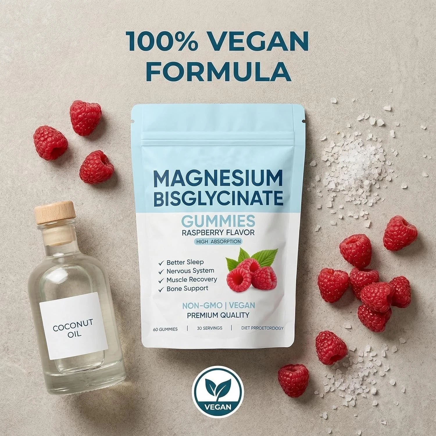 Spnutrition Magnesium Bisglycinate Gummies, with 400Mg Magnesium Bisglycinate Ch