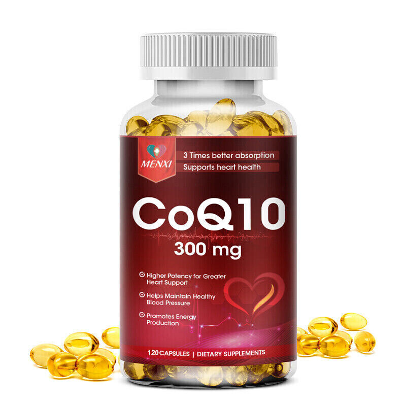 CoQ 10 Coenzyme Q10 Supplement 300mg 120 Capsules Cardiovascular Heart Health