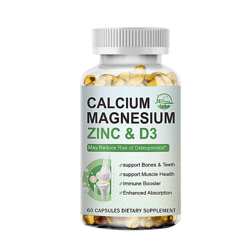 240PCS Calcium Magnesium Zinc Capsules – Support Bone Strength & Muscle Function