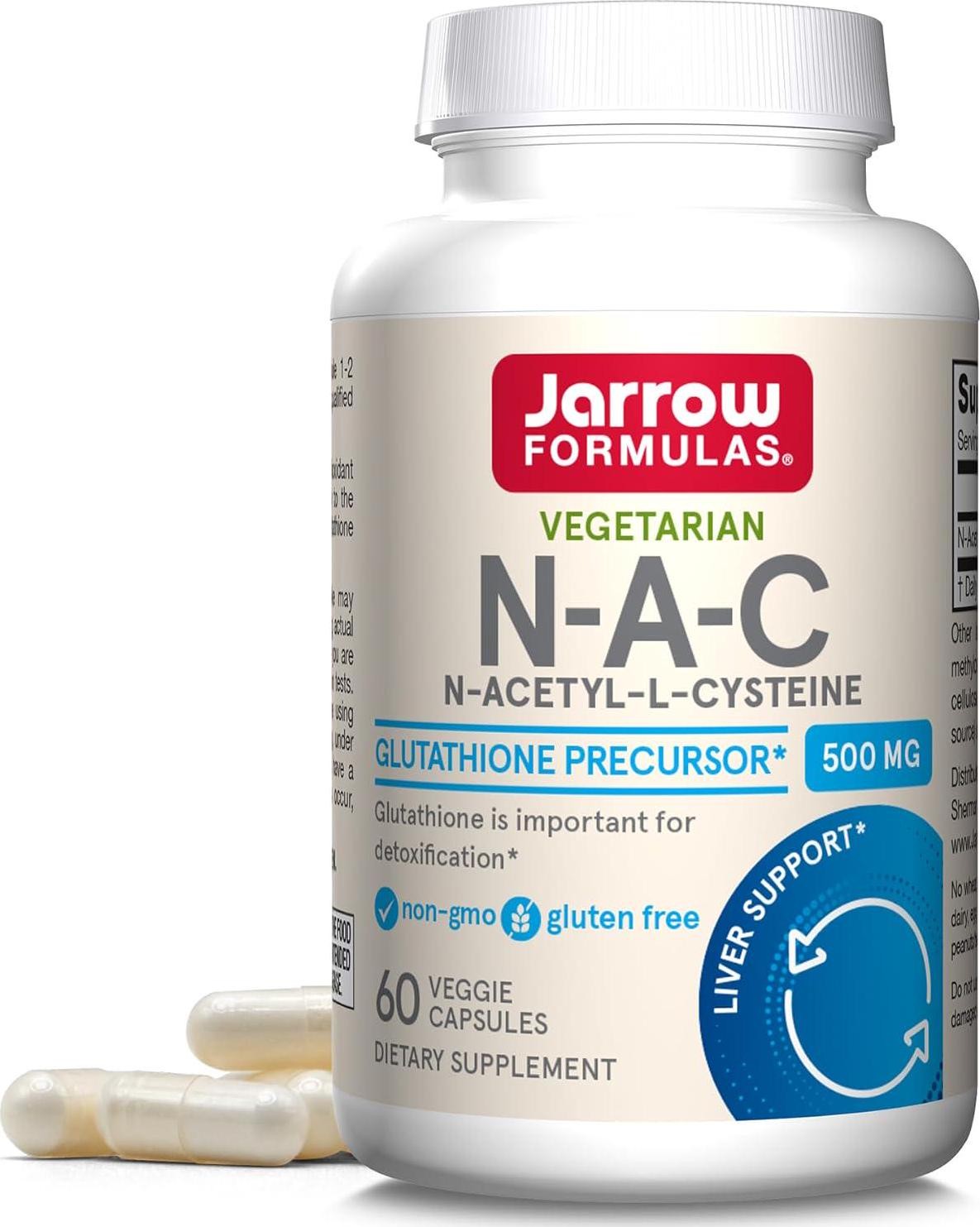 Jarrow Formulas N-A-C 500 mg, Dietary Supplement, Antioxidant Support for Liver