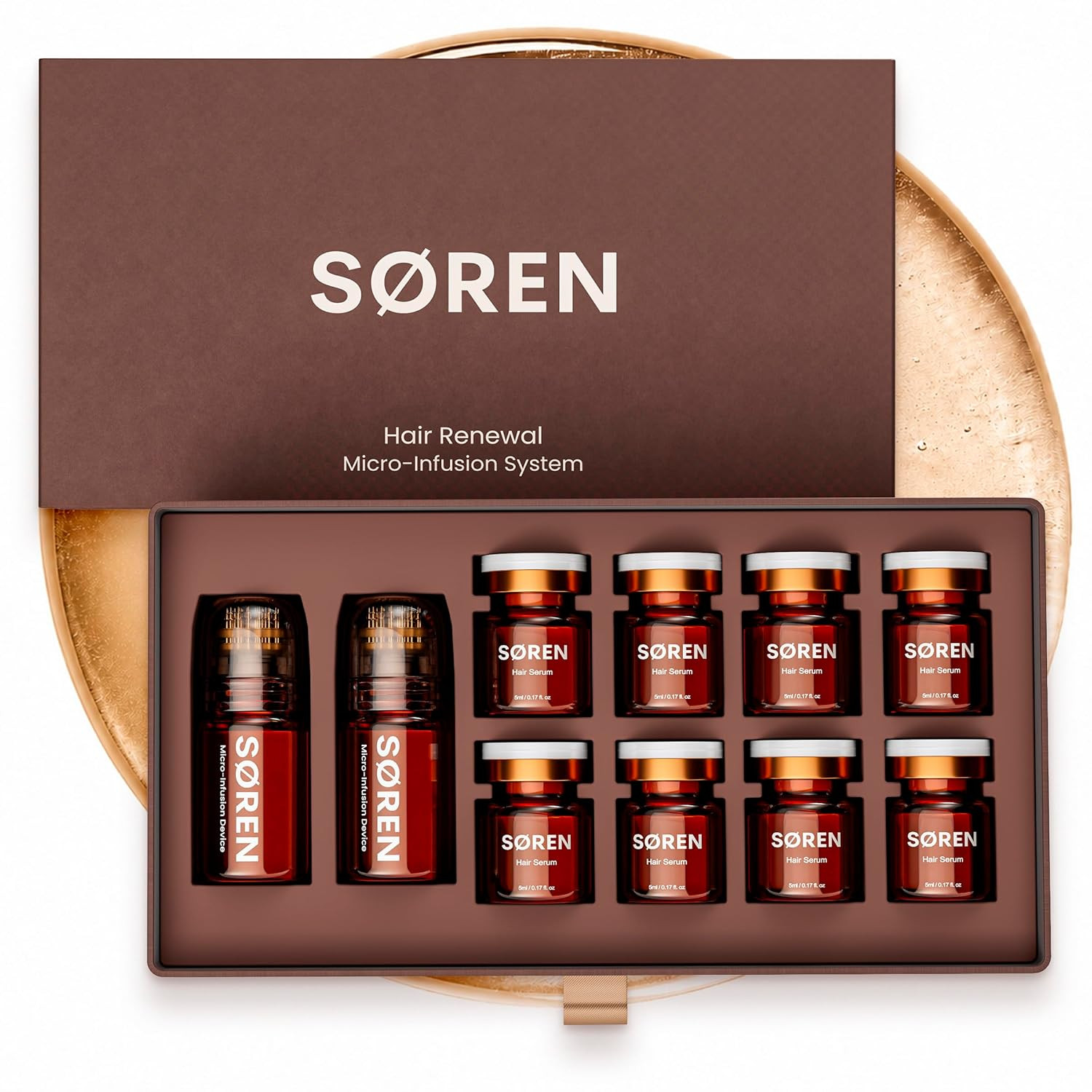 Micro Infusion Hair Renewal System by SOREN – Saw Palmetto & Peptide Scalp Treat