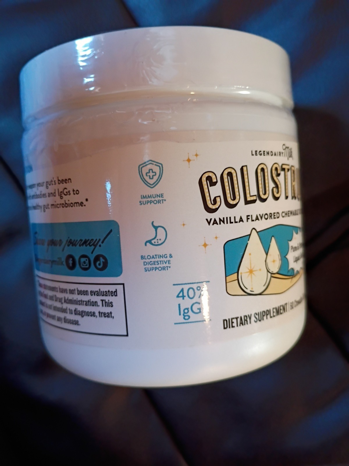 Legendairy Milk Colostrum Supplement Chewable Tablets – 60ct *EXP 02/2026*
