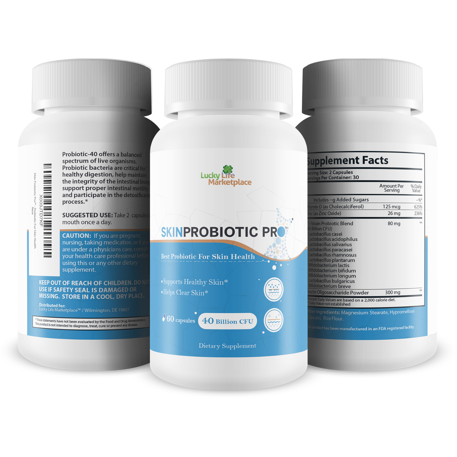 Skin Probiotic Pro – Support Healthy Skin from the Inside Out with a Probiotic