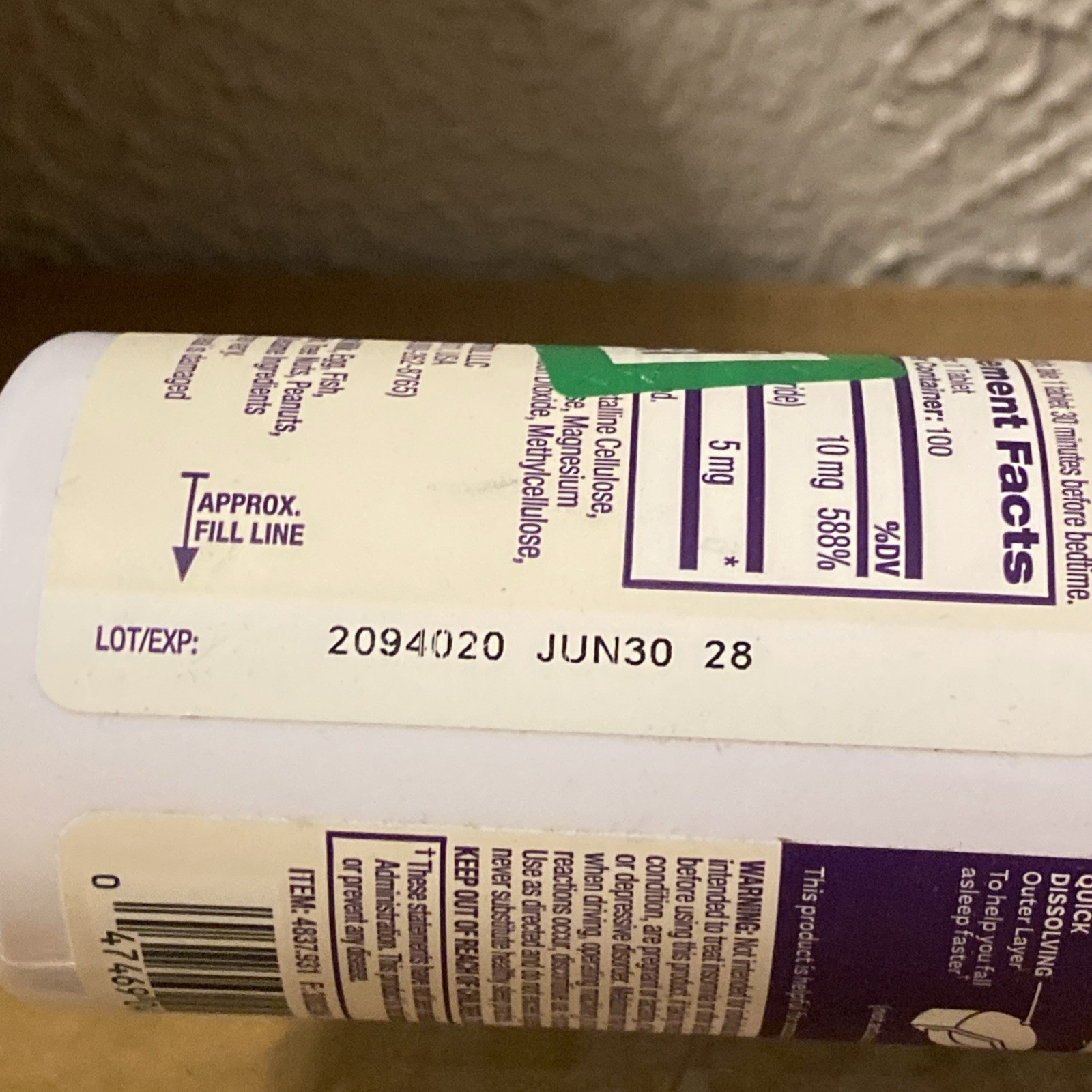 Natrol Time Release Melatonin – 5 mg – 100 tablets – Exp 06/2028