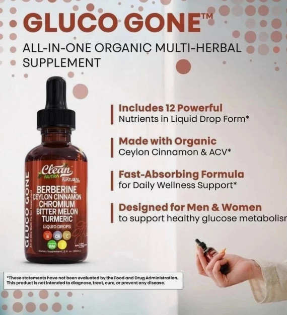 Clean Nutra Berberine & Ceylon Cinnamon Liquid Drops for Metabolism Support