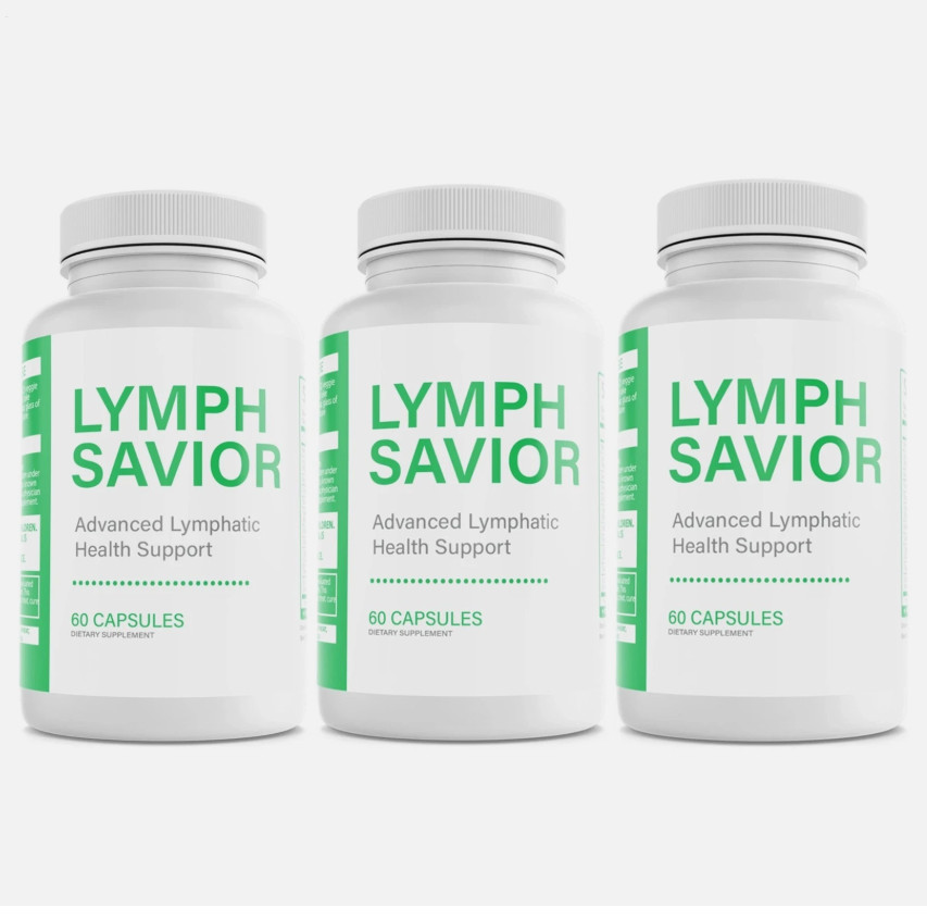 3X LYMPH Savior Advanced Lymphatic Health Support Dietary Supplement 60Capsules-