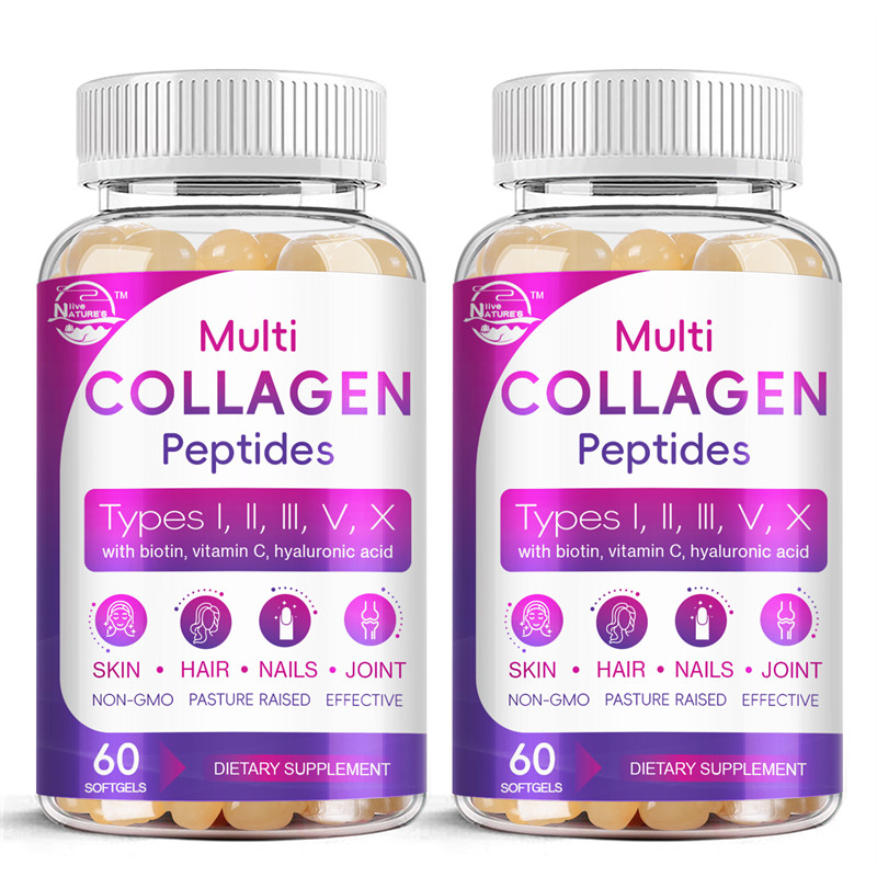 Collagen Peptides for Women&Men Type I,II,III,V,X Multi Collagen Pill Hydrolyzed