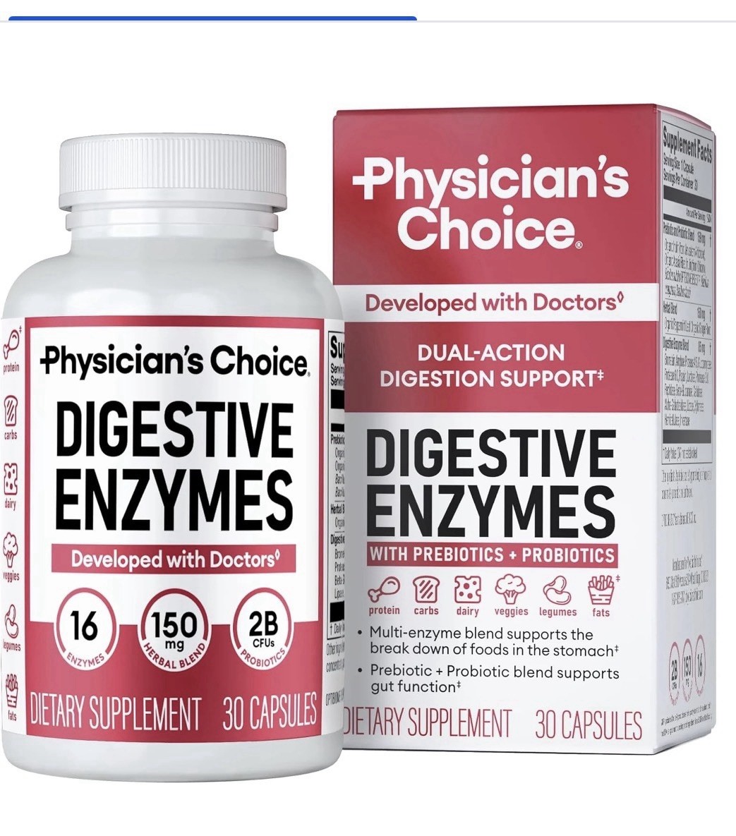 Physician’s Choice Digestive Enzymes, Digestive & Gut Health, Bloating & Meal..