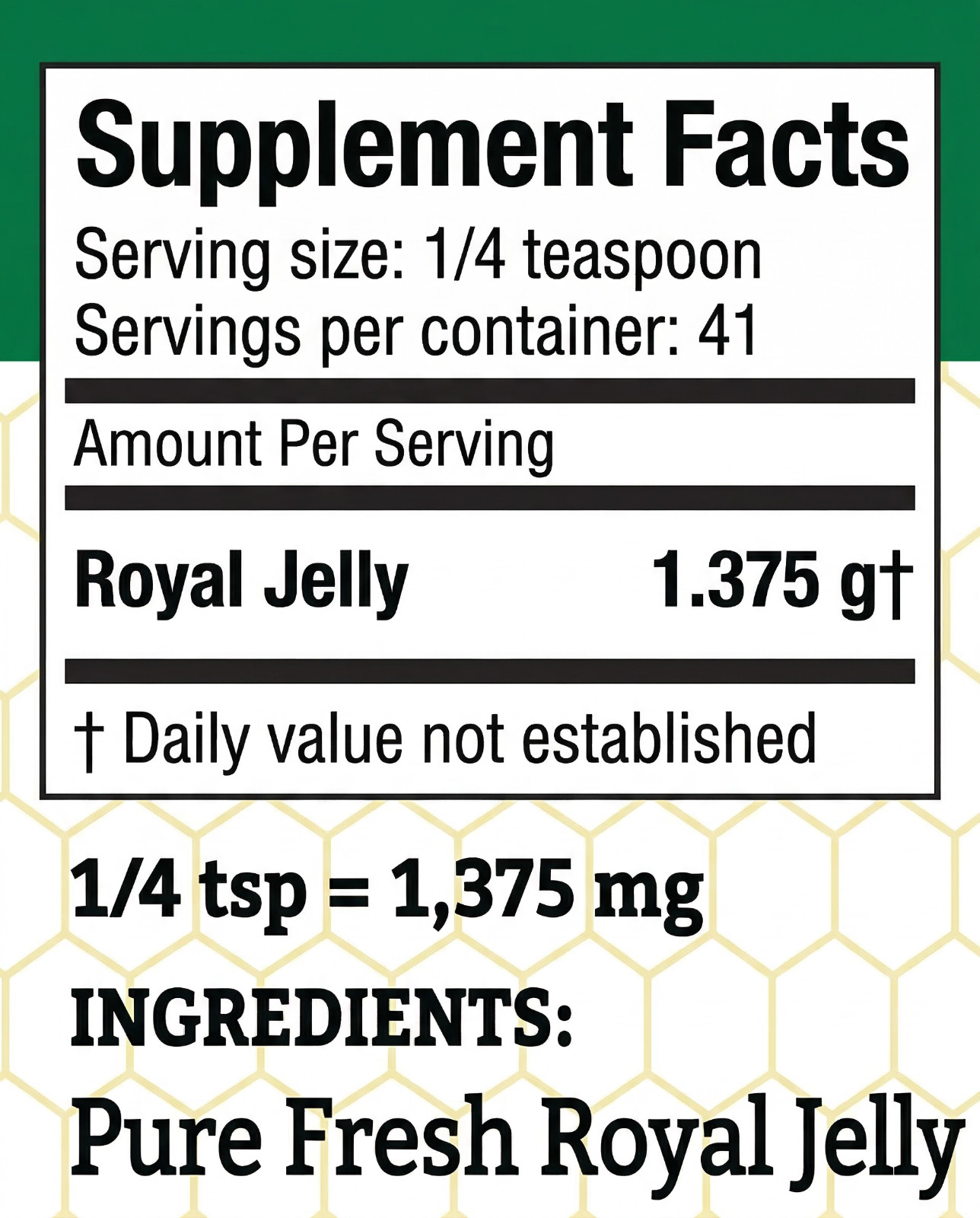 2oz FRESH ROYAL JELLY 100% PURE NATURAL 56,700mg HIGH STRENGTH PREMIUM RAW BEE