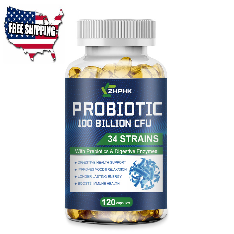 Bioma Probiotics for Digestive Health | 3-in-1 Gut Health Formula | 120 Capsules