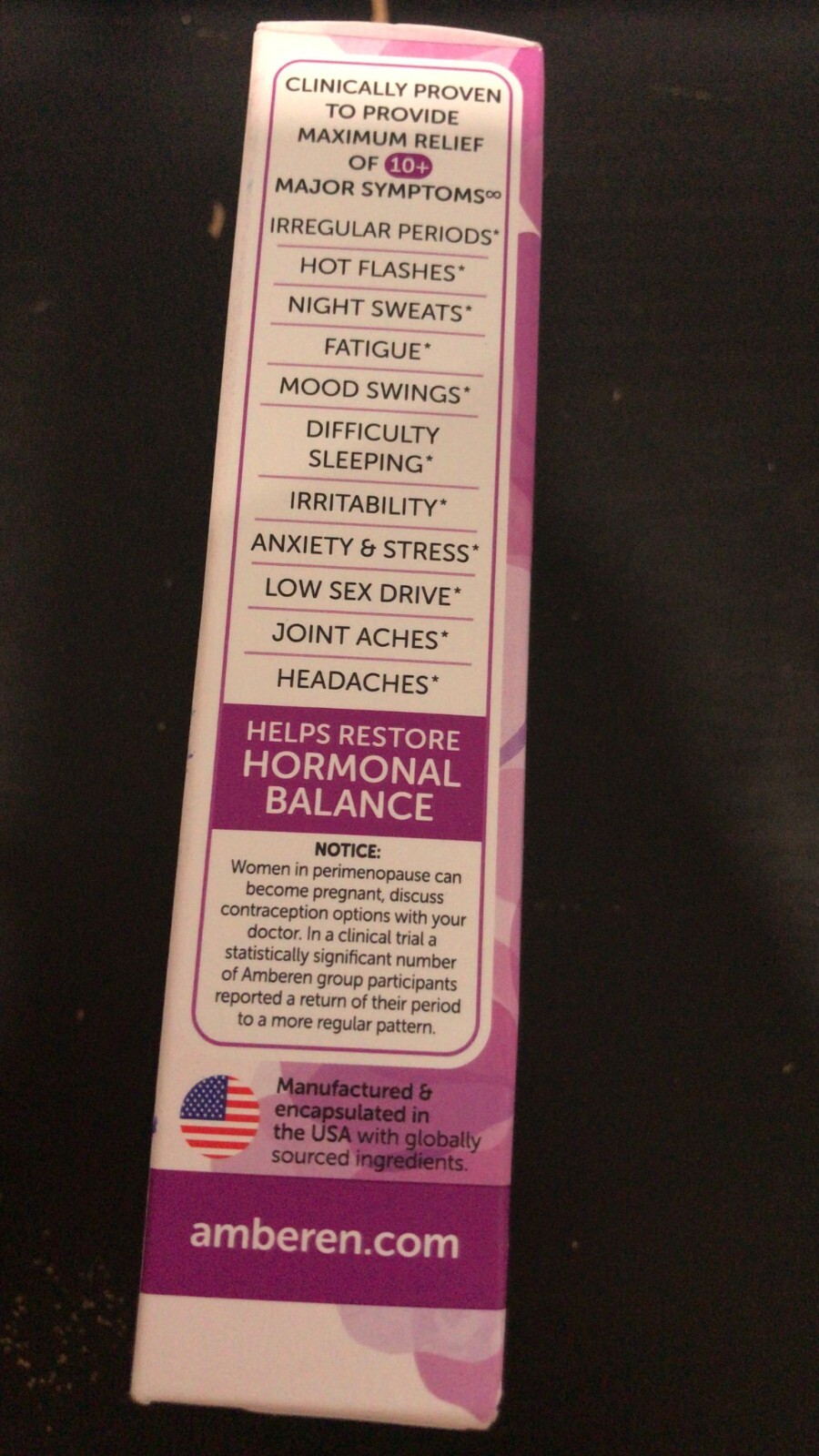 Amberen Perimenopause Relief Smart-B Complex 60 Capsules Exp. 05/2025 (E2)