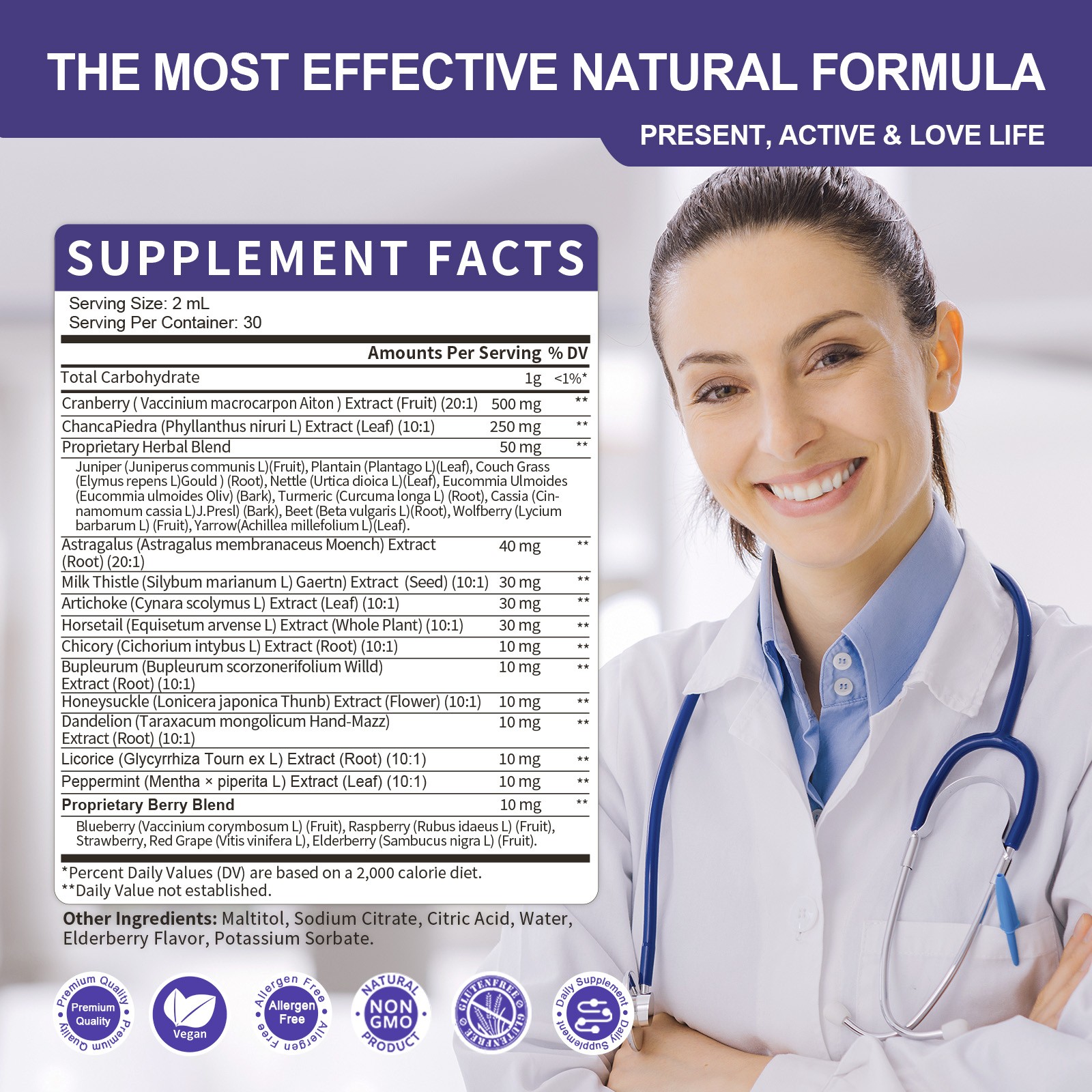 Kidney Cleanse Detox & Repair Supplement for Urinary Tract & Liver Support