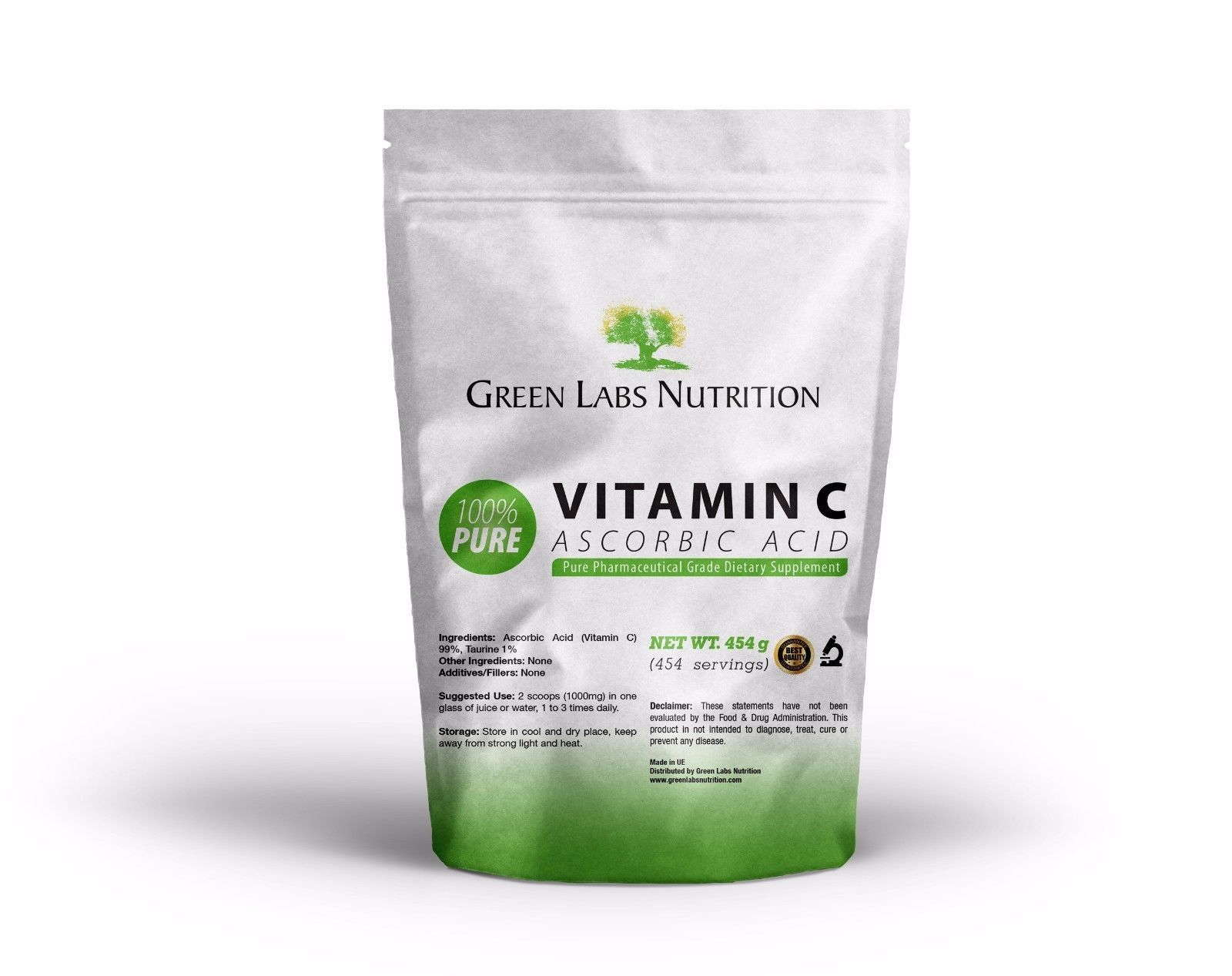 Vitamin C Ascorbic Acid Powder – High Purity Immune, Antioxidant & Skin Support