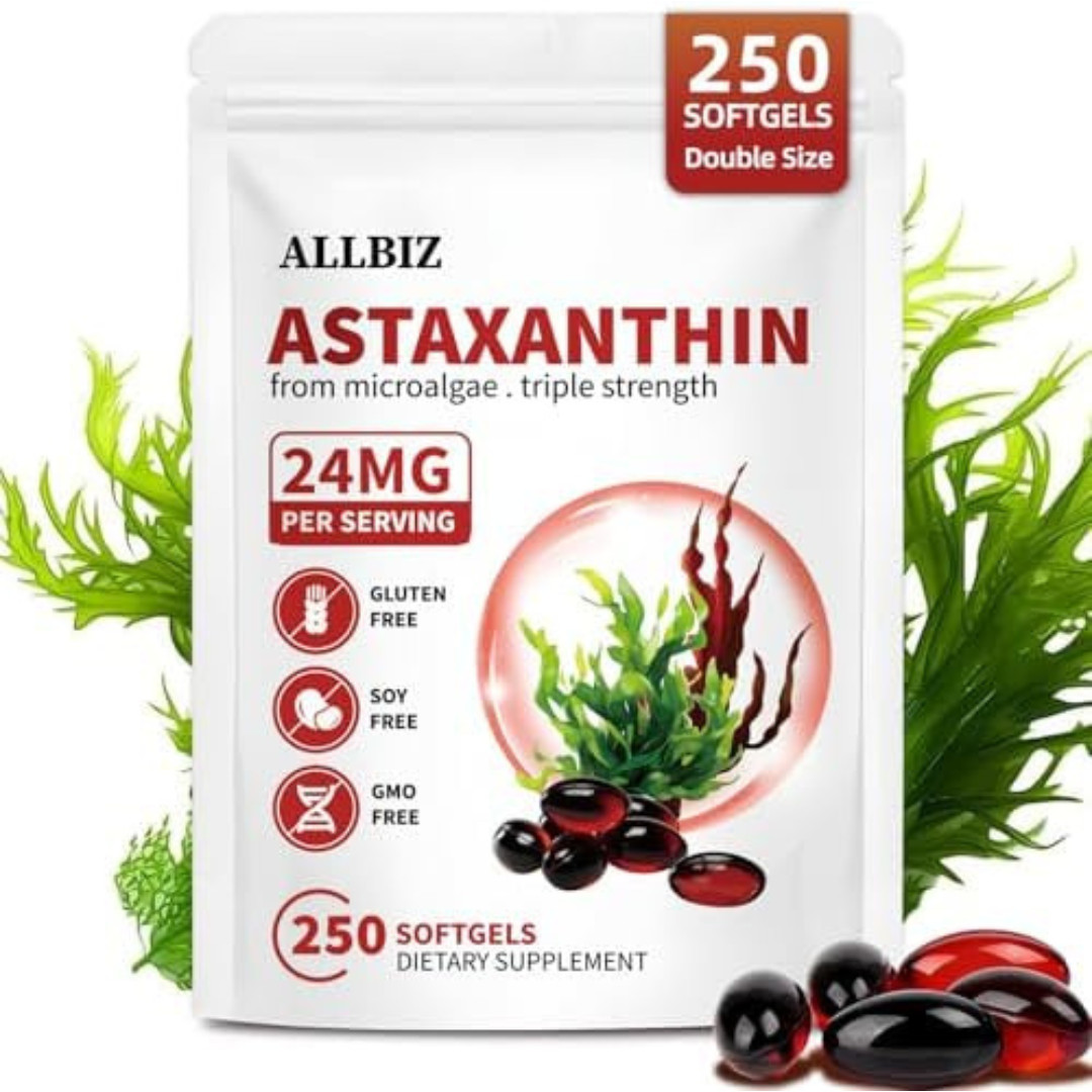 Astaxanthin 24mg | 250 Softgels | 250-Day Supply 250 Count (Pack of 1)
