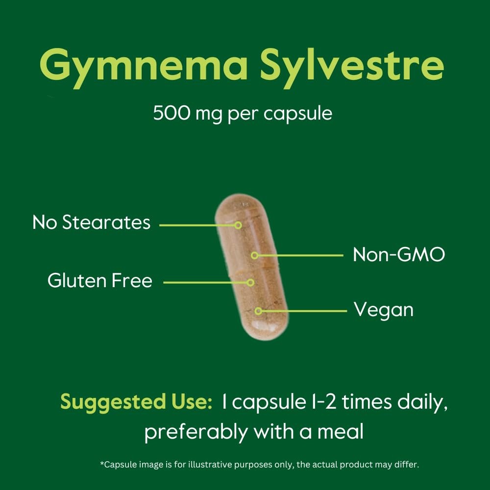 Bestvite Gymnema Sylvestre 500Mg 120 Vegetarian Capsules – Standardized To 75