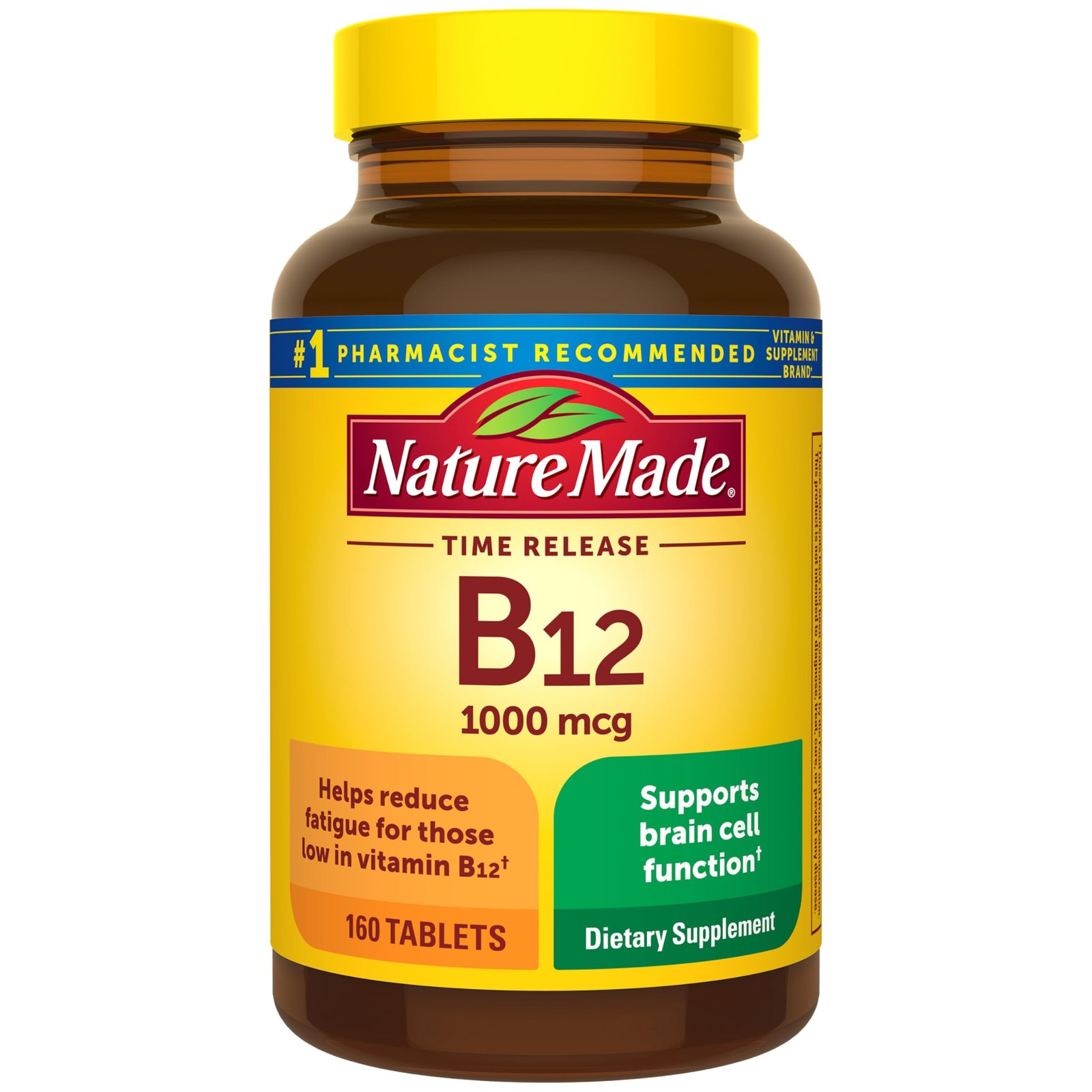 Vitamin B12 1000 mcg Time 160 Count (Pack of 1) 160 Gluten Free