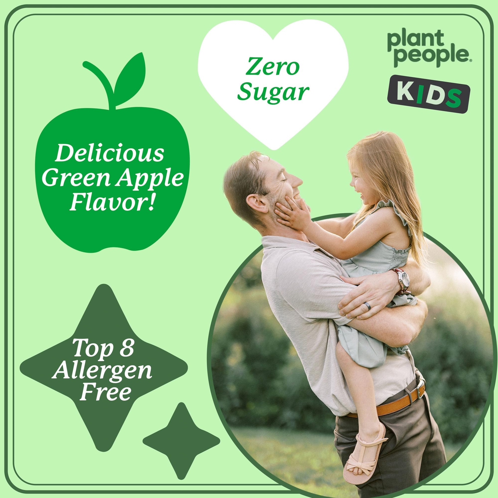 KIDS SUPER VEGGIE GUMMIES Green Apple Flavor 30ct 2 Pack WONDERGREENS