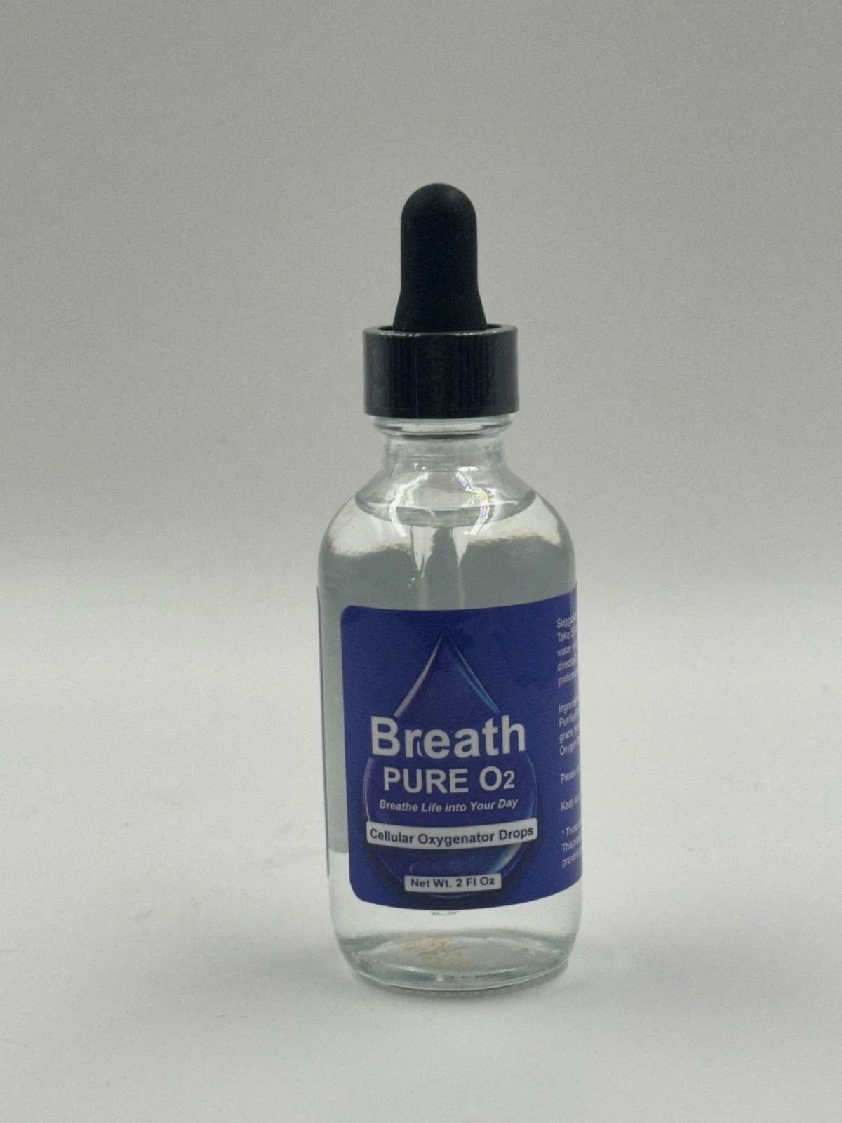 3 Breath Pure O2 Drops – Liquid Oxygen Mineral Supplement – Daily Wellness