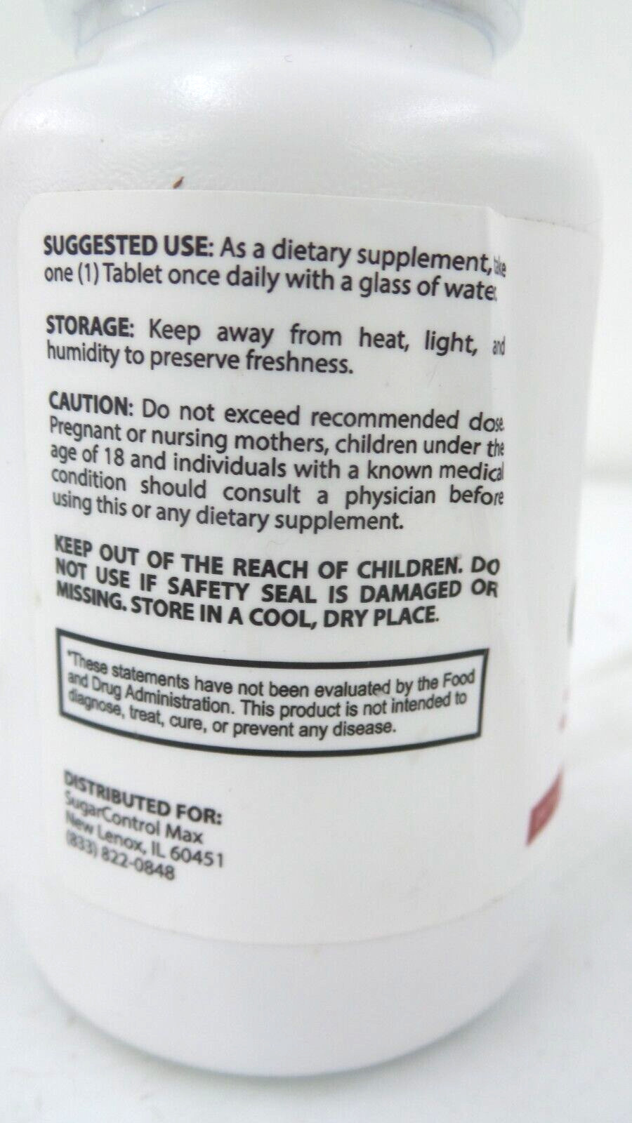 Sugar Control Max Glyco Optimizer 30 tablets exp. 12/2025 (133173-1 B-8)