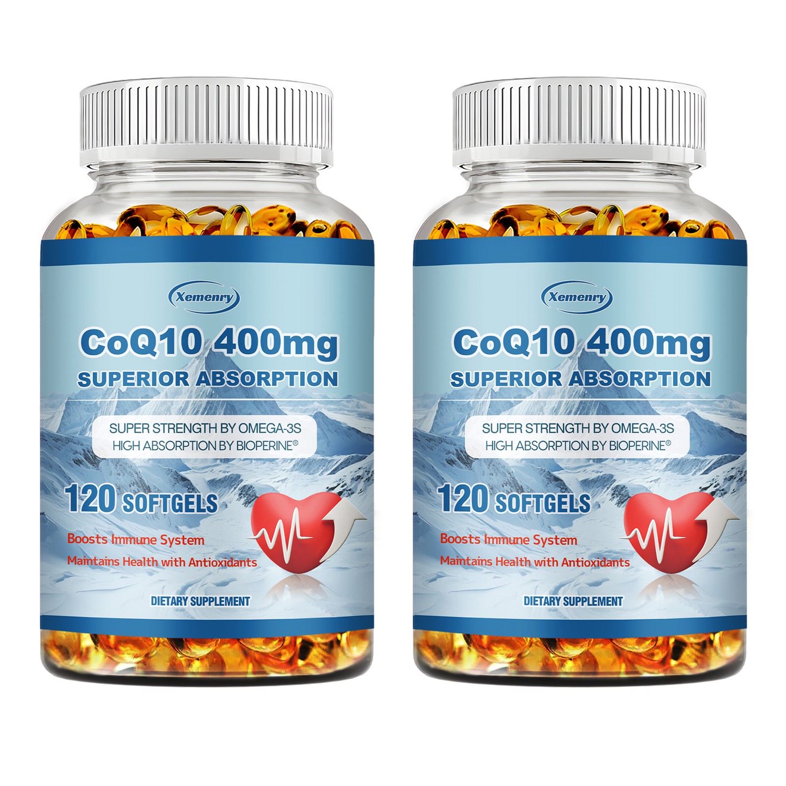 CoQ10 400mg 240pcs – Antioxidant for Circulation, Heart Health&Energy Production