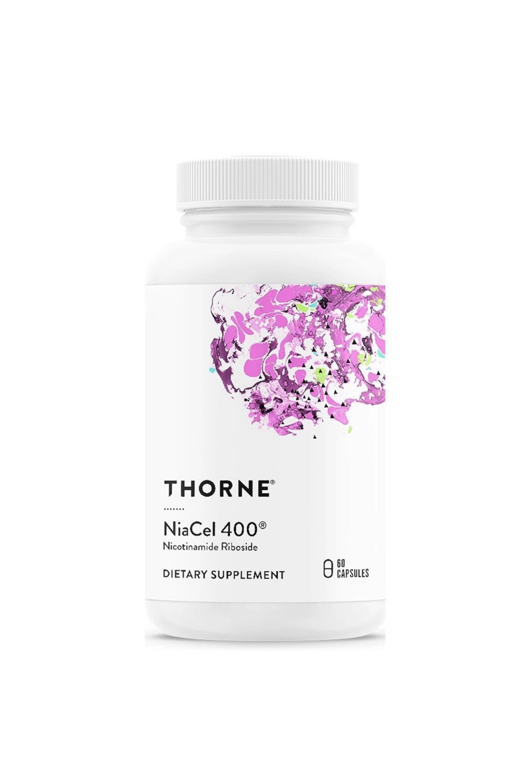 Thorne Betaine NiaCel 400 NAD+ Booster Nicotinamide Riboside 60 Capsules