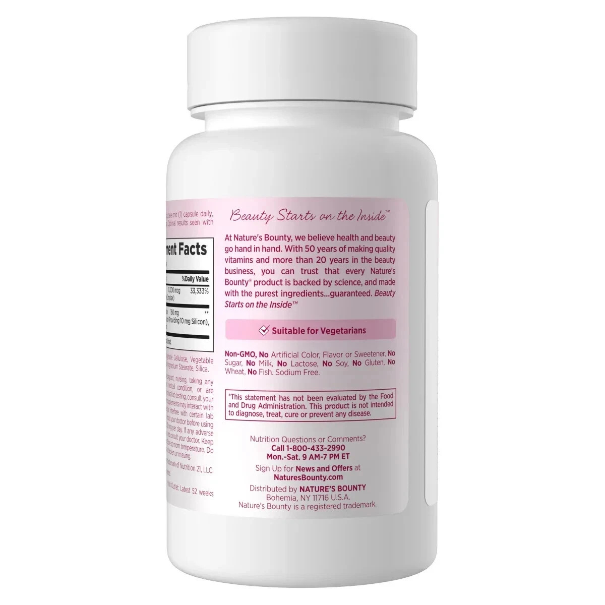 NEW Nature’s Bounty Optimal Solutions Hair Growth 90 Capsules – FRESH STOCK