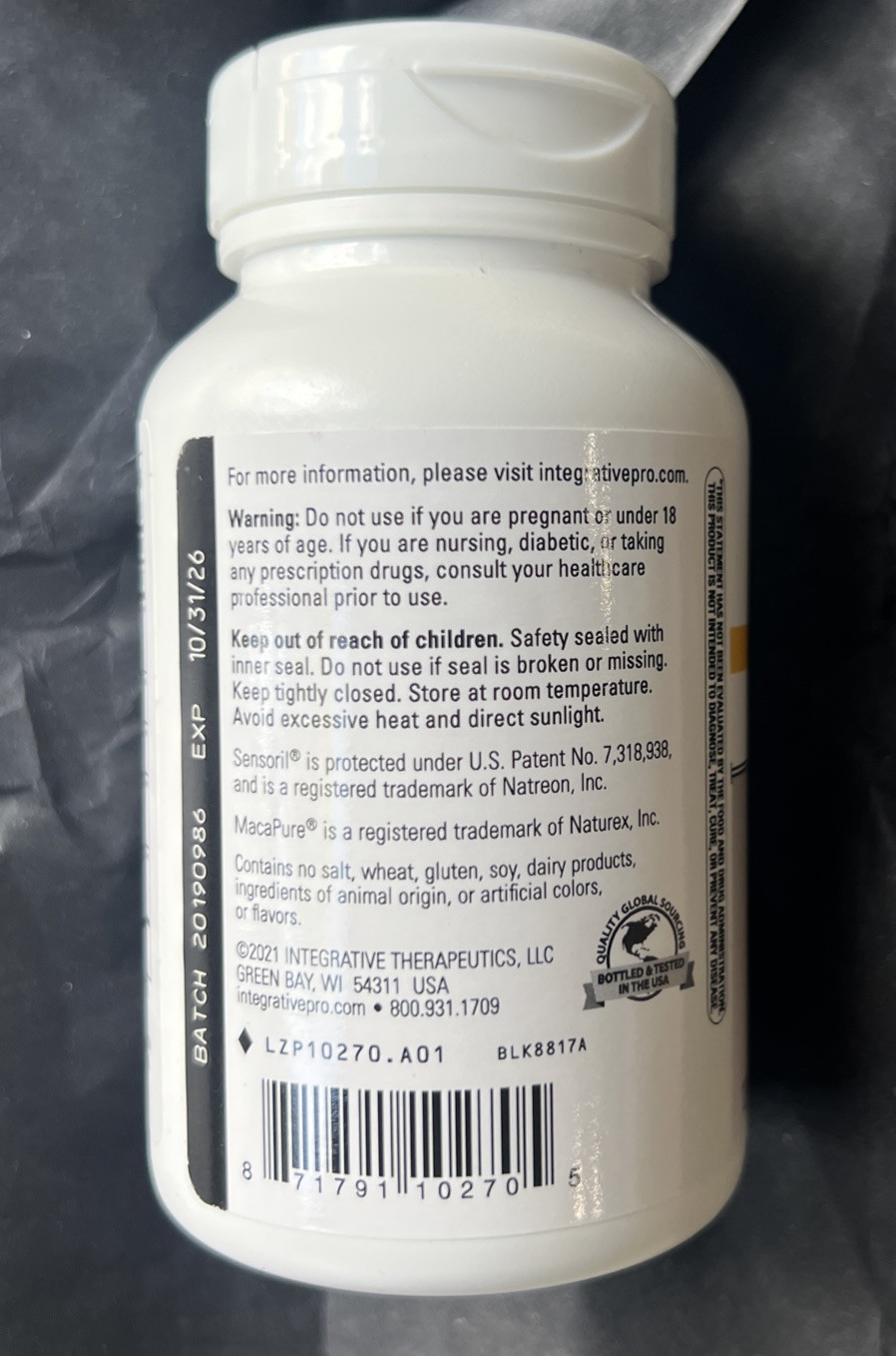 Integrative Therapeutics HPA ADAPT – Stress Resistance Complex – EXP 10/2026