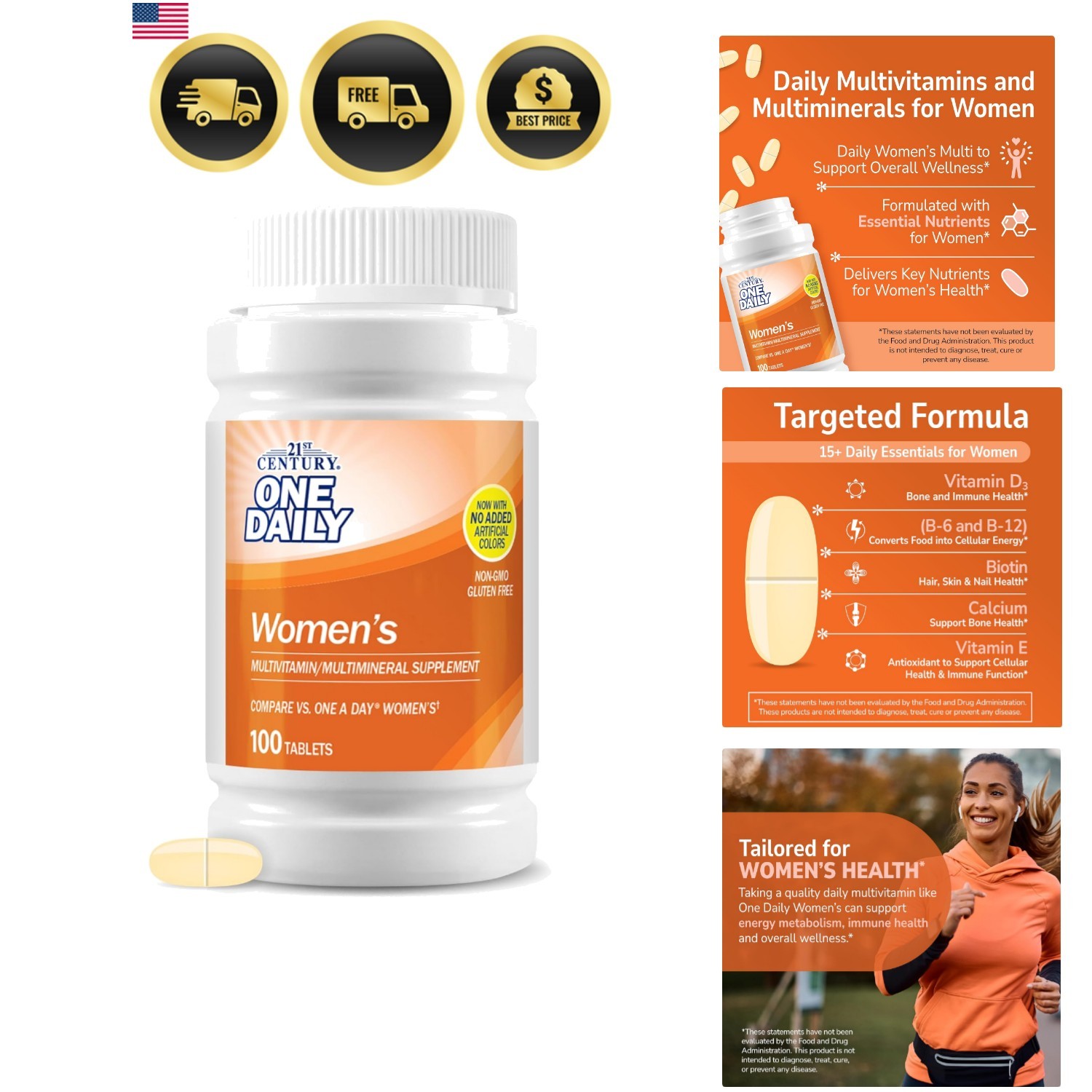 One Daily Women’s Tablets, 100 Count