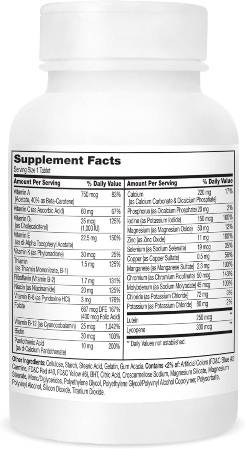 Balanced Sentry Senior 125-Count Multivitamin Tablets – Vitality for 55+ Adults
