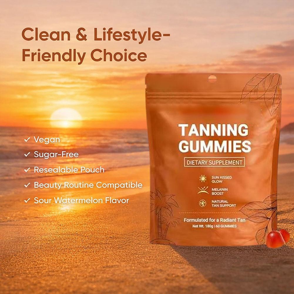 Daily Tanning Gummies Vitamin Blackening Gummies – Enhance Skin Melanin US