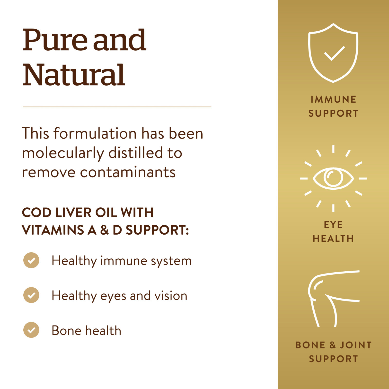 Solgar Cod Liver Oil Vitamin A & D 250 Softgels