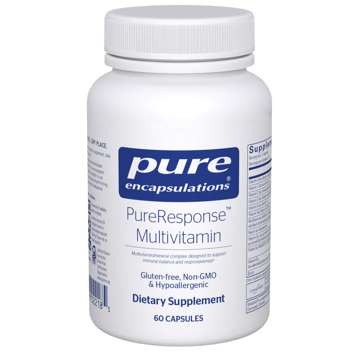 Pure Encapsulations PureResponse Multivitamin 60 Capsules EXP 01/2028