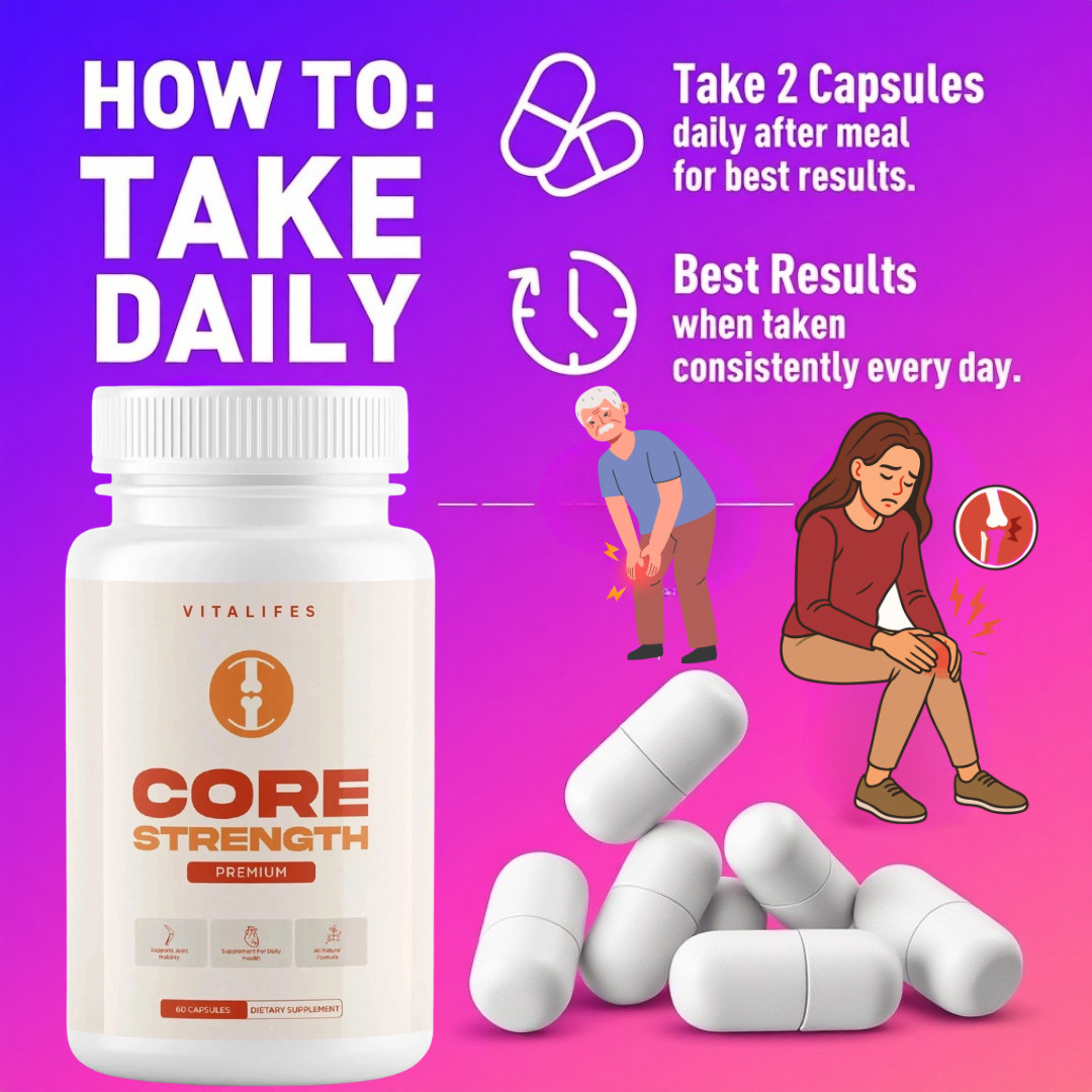 (2 Pack) Core Strength Joint Support Advanced Formula CoreStrength 120 Capsules