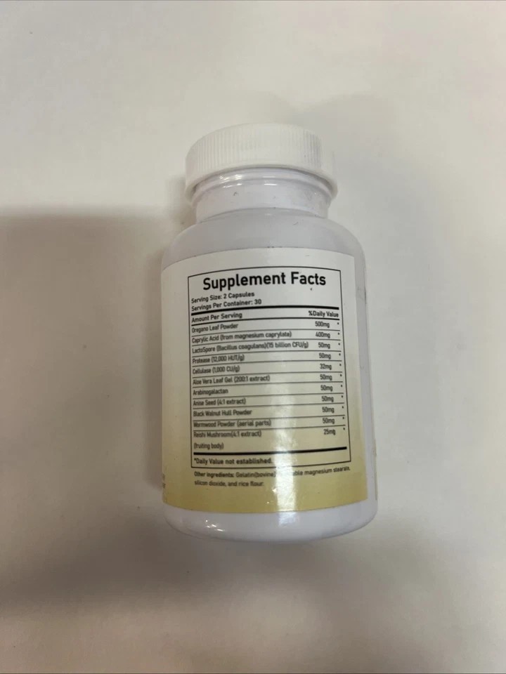 Candida Cleanse Gut Colon Support 60 Capsules Digestive Health Supplement