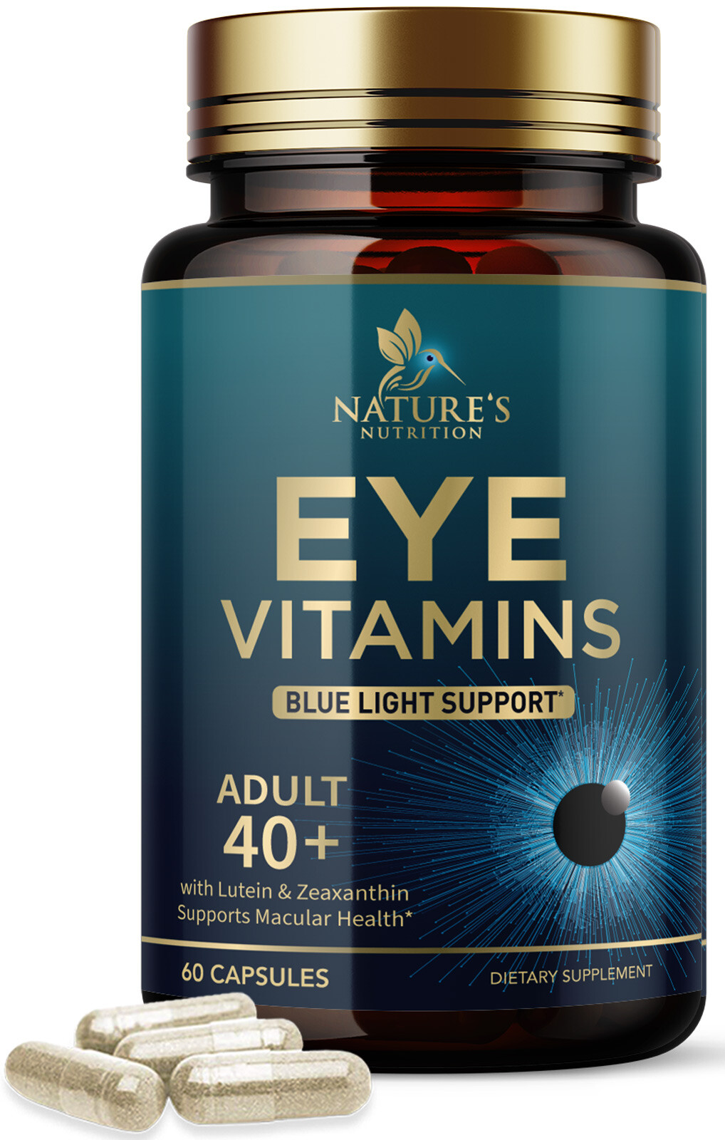 Eye Vitamins with Lutein and Zeaxanthin 1322mg – Premium Eye Protection Formula