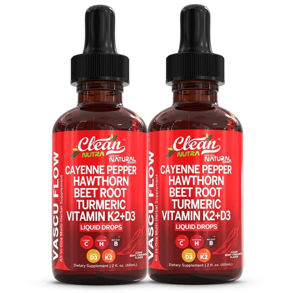 1-3Bottles Cayenne Pepper Liquid Drops Hawthorn Berry Dietary Supplement Formula