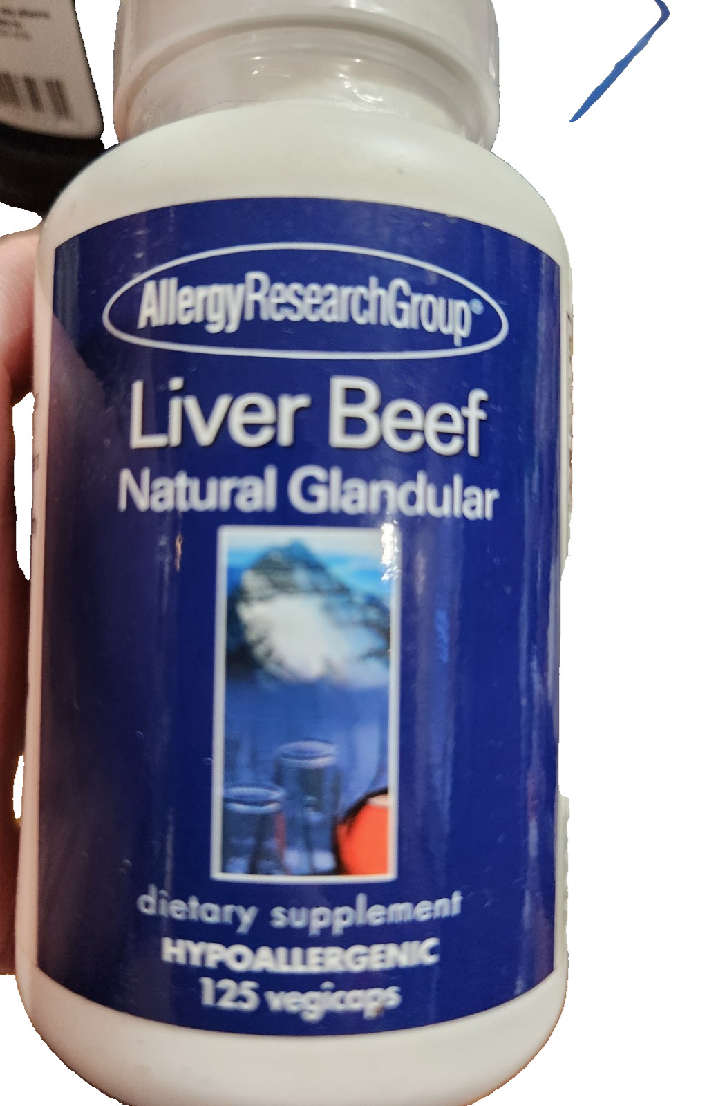 Allergy Research Group , Liver Beef , 125 VEGICAPS , EXP : 2027