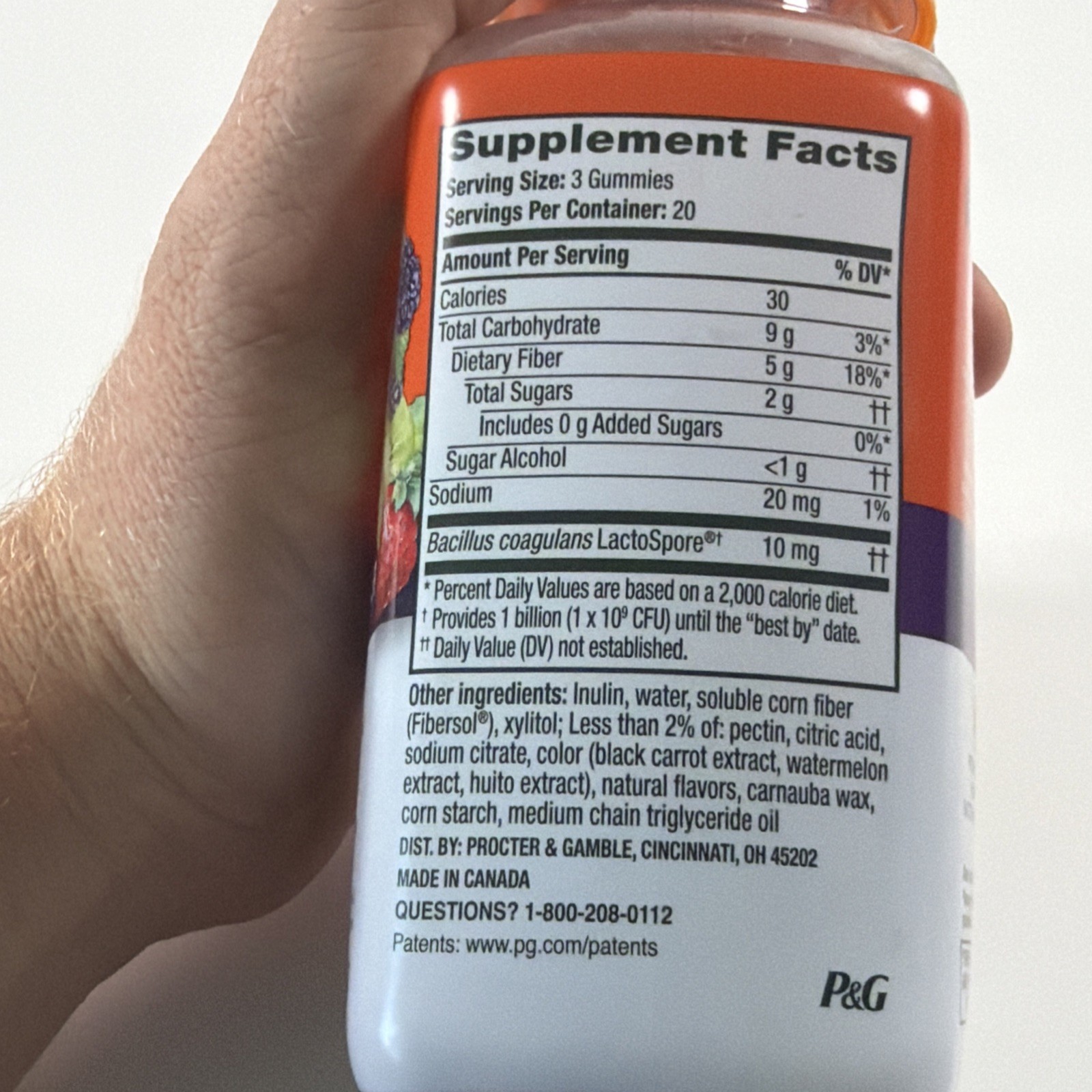 Align Probiotics + Fiber Probiotics Relieve Occasional Bloat 02/2027 60 Gummies
