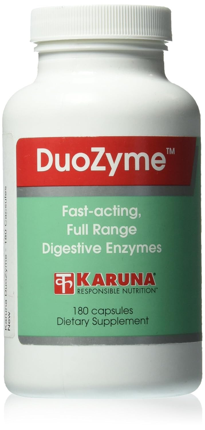 Karuna DuoZyme – 180 Capsules – Digestive Enzyme Supplement